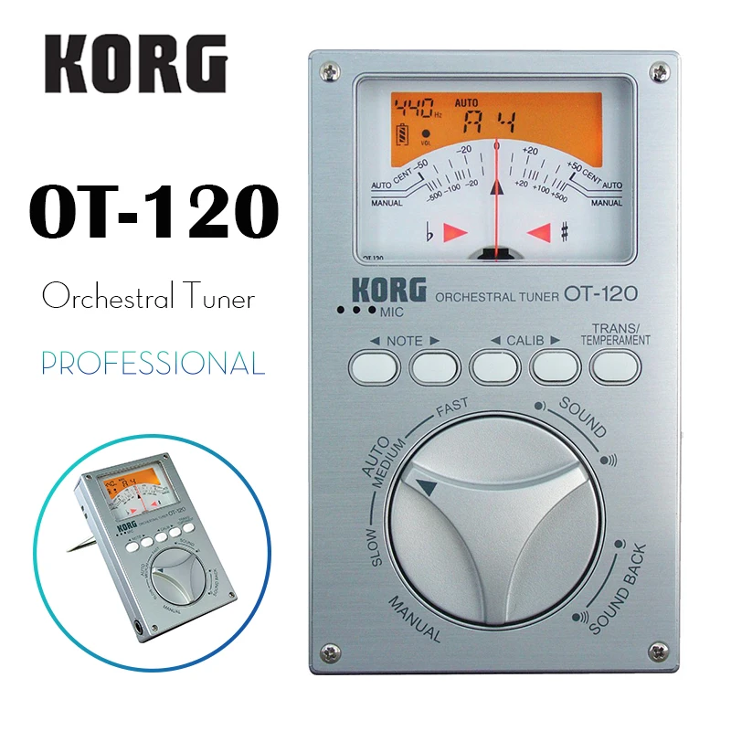Korg Ot-120 Ot120 Professionale Orchestrale Chromatic Tuner Tuner Basso/Sassofono/Violino/Flauto Sintonizzatore Universale Tuner
