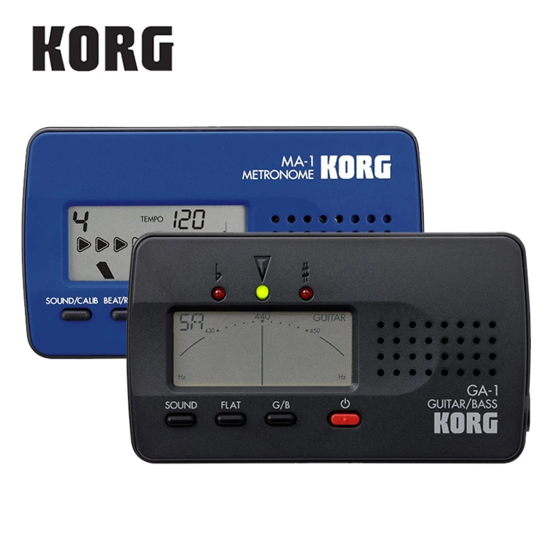 Korg Ma1Bl Ma-1 Ma-2 Chitarra Solo Metronomo Visual Beat Conteggio Metronomo, Ga-1 Chitarra E Accordatore Basso