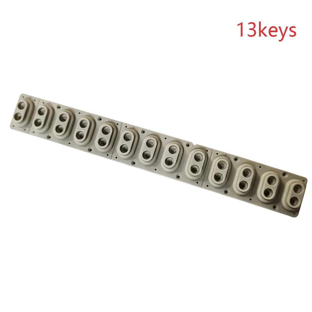 13 Tasti Gomma Conduttiva Per Roland Korg Pa80 Contact Pad Button D-Pad Striscia Di Gomma Conduttiva