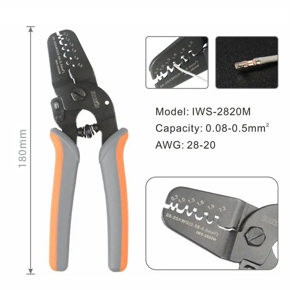 Iws-2412M/Iws-2820M Strumenti Di Crimpatura Per Terminale Jam Molex Tyco Jst E Connettore Strumento Di Crimpatura Manuale Multifunzione