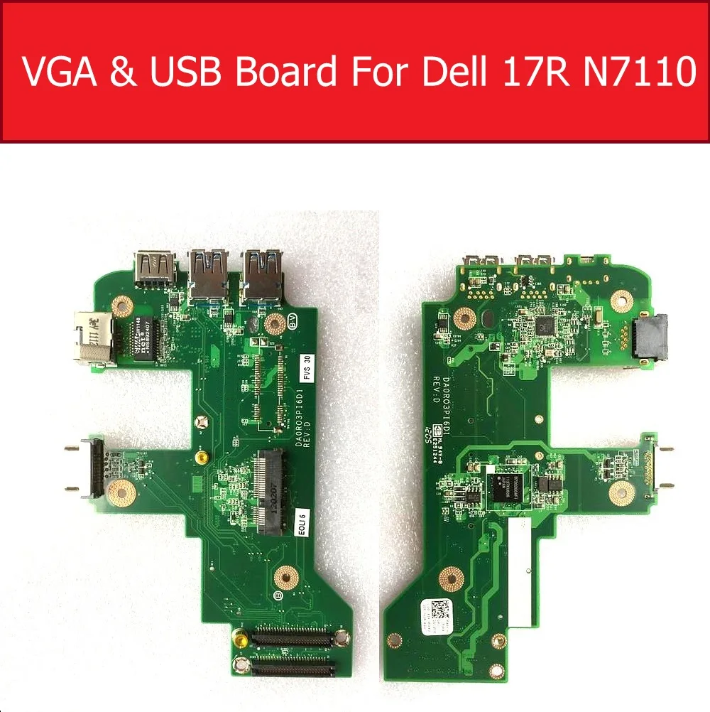 Vga & Charger Cavo Flessibile Per Scheda Usb Per Dell Inspiron 17R N7110 Scheda Jack Di Ricarica Per Laptop Daoro 3 Pi6Di Rev:D Parti Di Ricambio