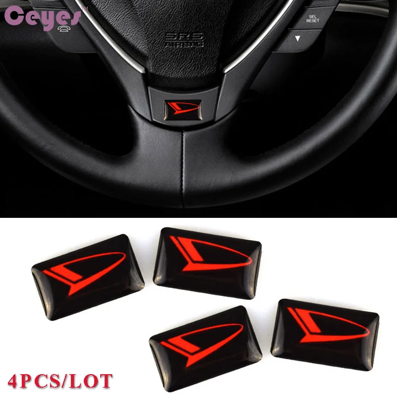 Ceyes Auto Eccellente Car-Styling Sport Wheel Car Stickers Case Per Daihatsu Terios Emblems Badge Decalcomania Accessori Per Lo Styling Dell'Auto