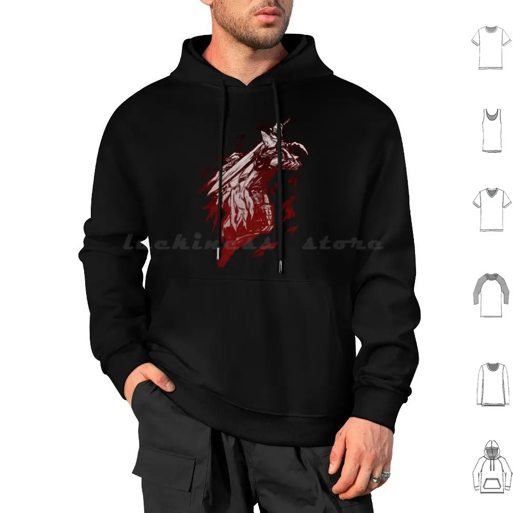 Abyss Watcher-Inkborne ( Dark Variant) Felpe Con Cappuccio Manica Lunga Dark Souls 3 Bloodborne Dark Sousa3 Dark Souls