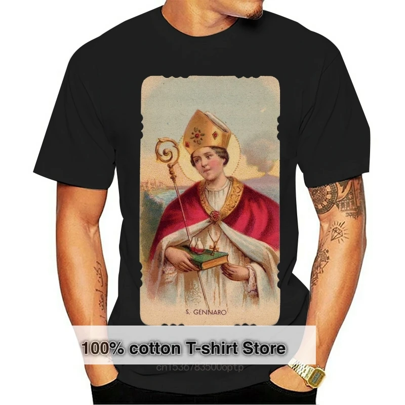T-Shirt Maglia San Gennaro Patrono Napoli Miracolo Sangue Januarius 1 New Cool Tee Shirt