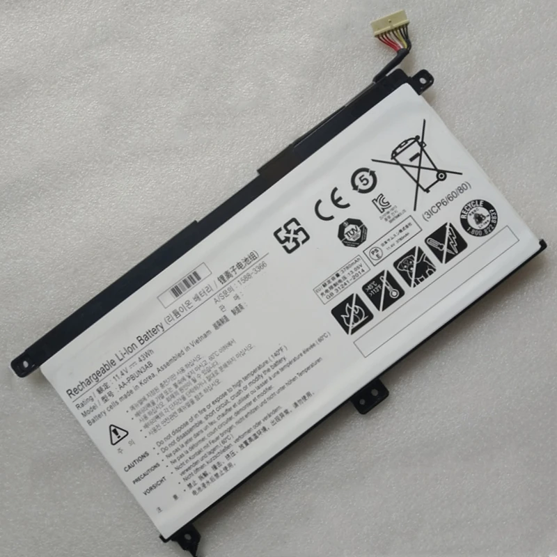 Aa-Pbun3Qb Batteria Per Samsung Odyssey Np800G5M 810 G5M 8500Gm 500 R5M 300 E4M 300 E5K Np740U5M Np750Qua Nt760Xbe Nt500R5M Np740U3L