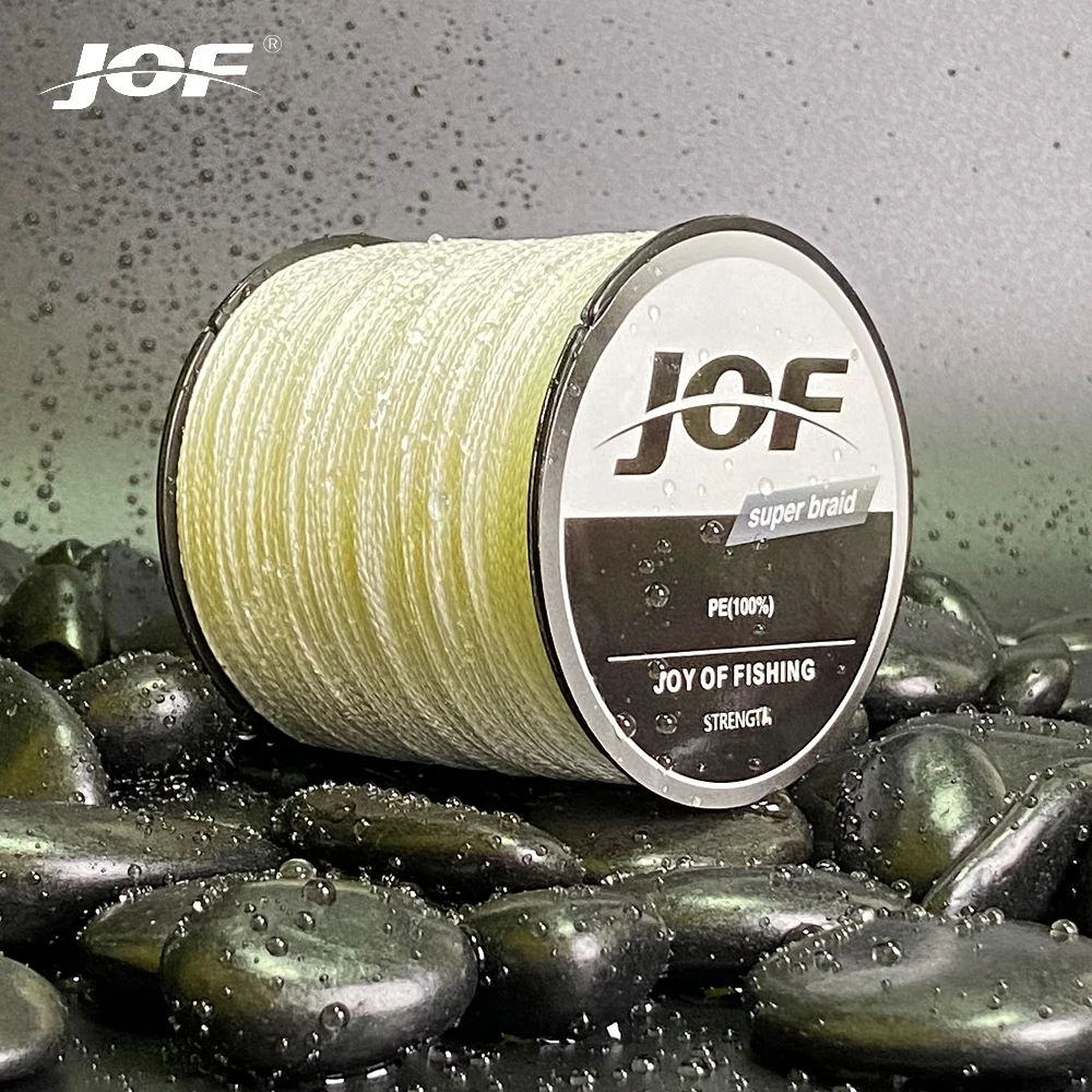 Jof 300M 500M 1000M 4 Fili Intrecciati Linea 8-80Lb Multifilamento Pe Intrecciato Lenza Super Forte Per Sale D'Acqua Dolce