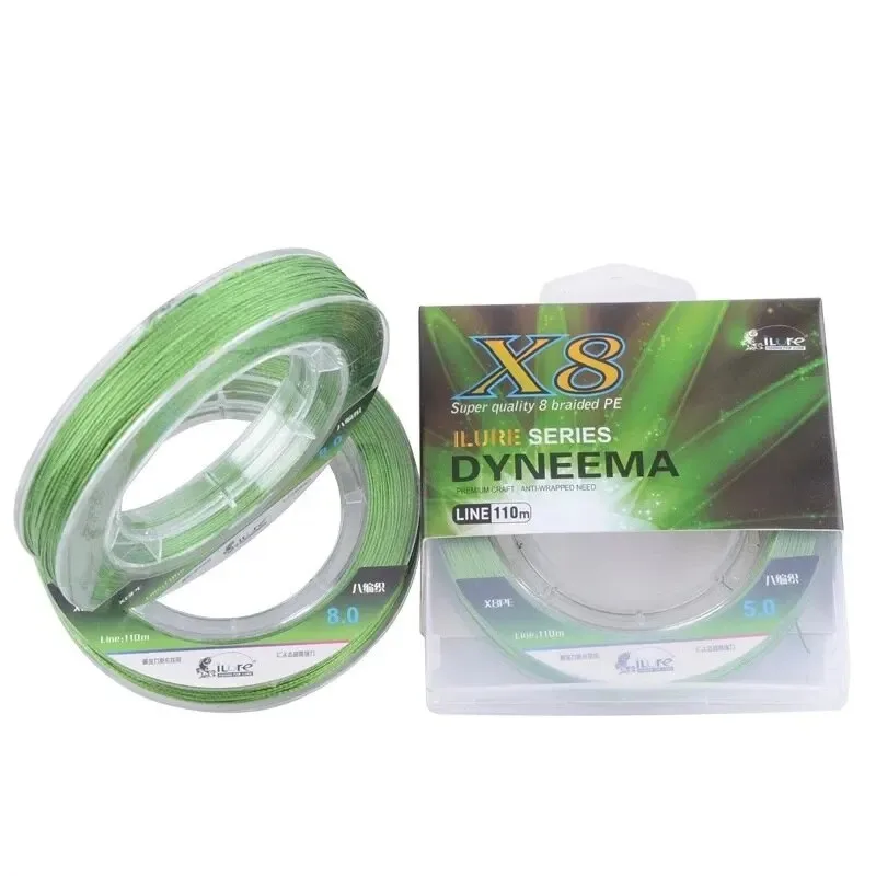 Ilure Super Strong Carp Fly Fishing Wire Intrecciato Pe Line Multifilamento Spinning Smooth 8/8X Weave 110 Mx8 Winter Fishline