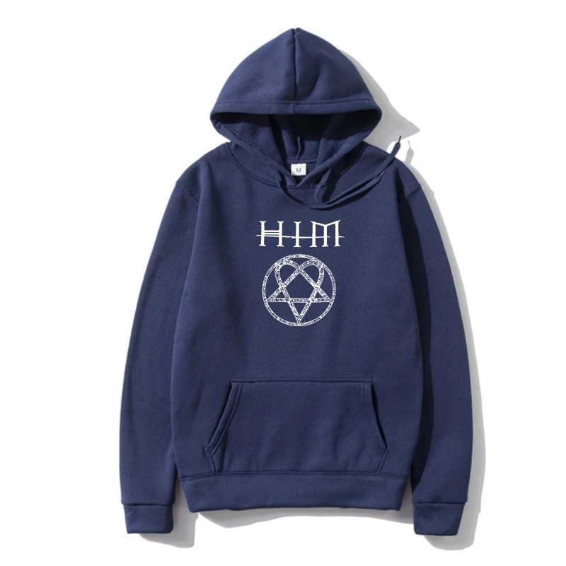 Capispalla In Pile Uomo Him H I M Ornato Heartagram Logo Mens Capispalla Neri Ville Valo Mikko Lindstrom
