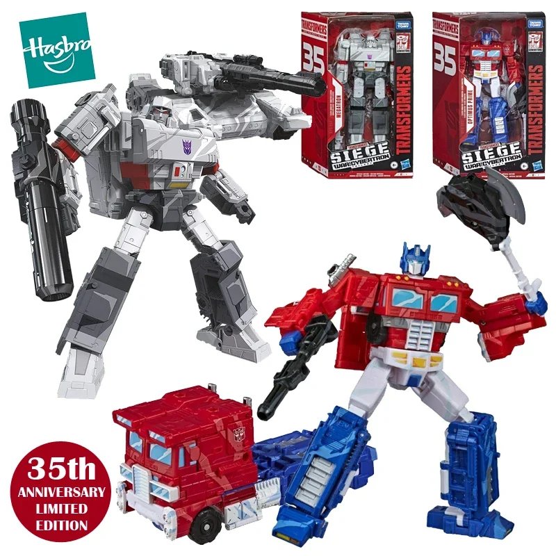 Novità Transformers Generations 35Th Anniversary Limited Edition Voyager Animation Optimus Prime Megatron Action Figure Giocattoli Per Bambini