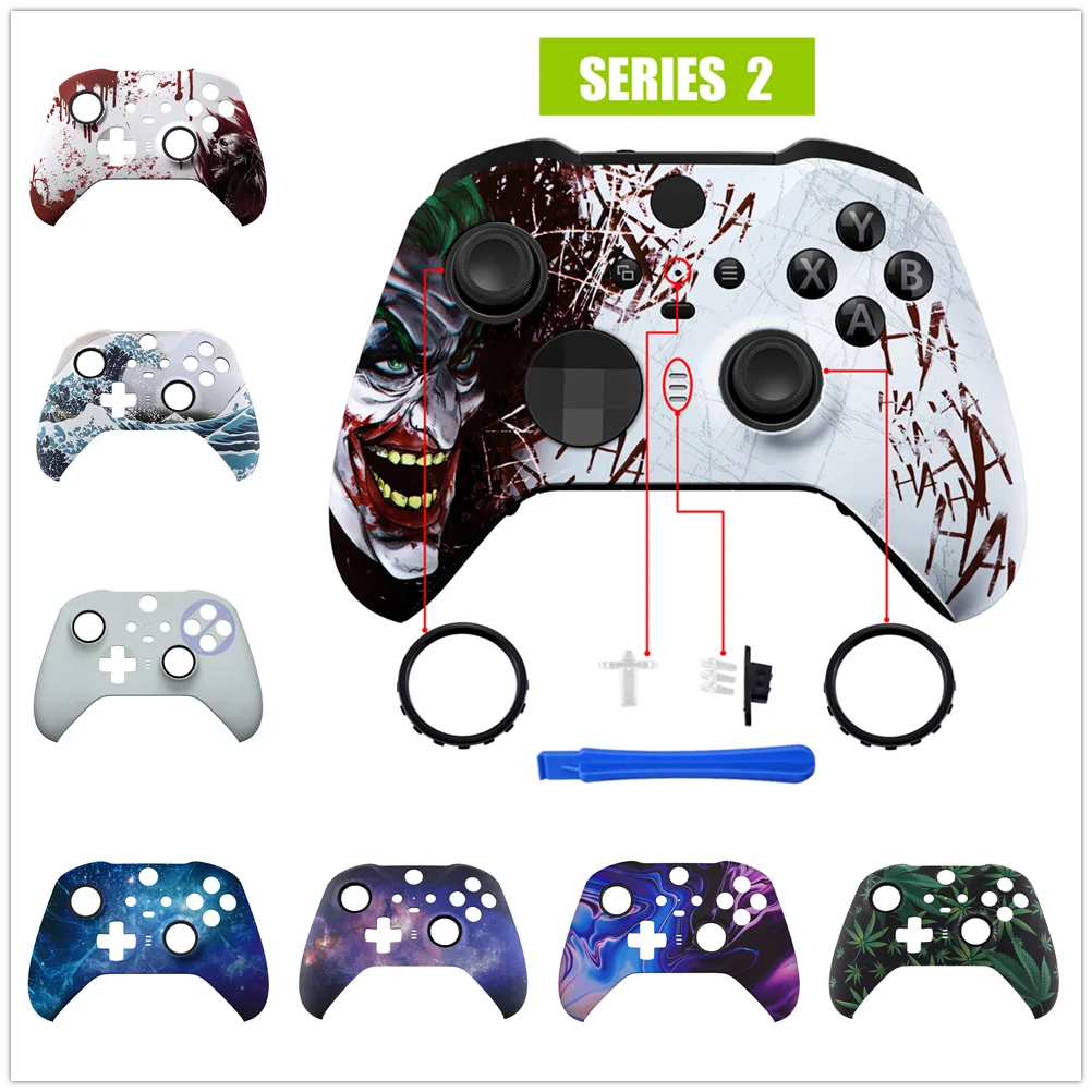 Kit Di Sostituzione Della Calotta Dell'Alloggiamento Anteriore Del Frontalino Modellato Soft Touch Per Controller Xbox One Elite Series 2