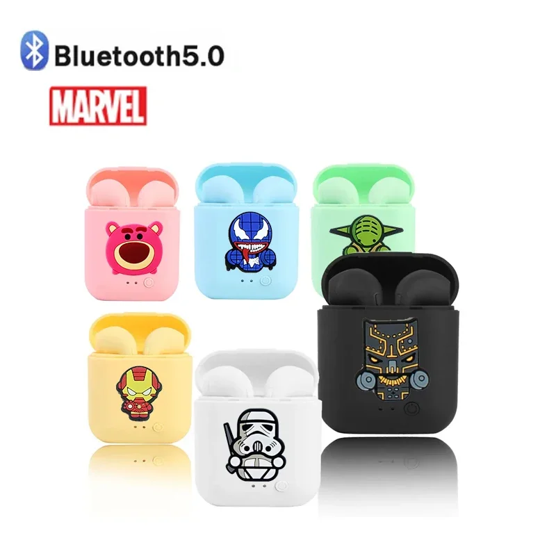 Marvel Mini-2 Tws Auricolari Wireless 5.0 Cuffie Auricolari Sportivi Cuffie Con Scatola Di Ricarica Per Microfono Per Accessorio Iphone Pk I9S I7S