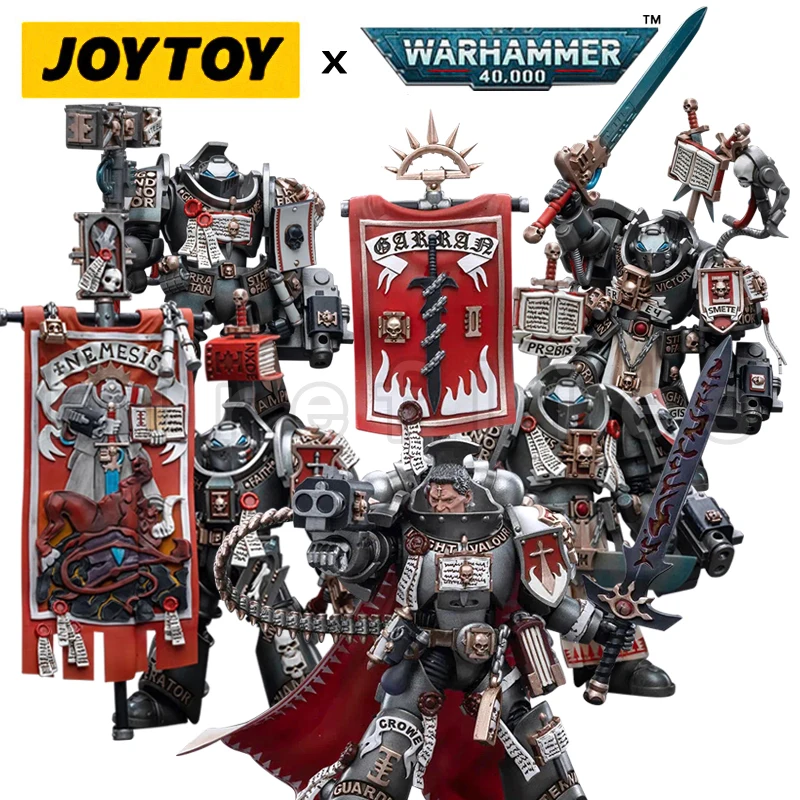 1/18 Joytoy Action Figure 40K Grey Knight Terminator Squad Castalan Crowe Anime Model Toy Spedizione Gratuita