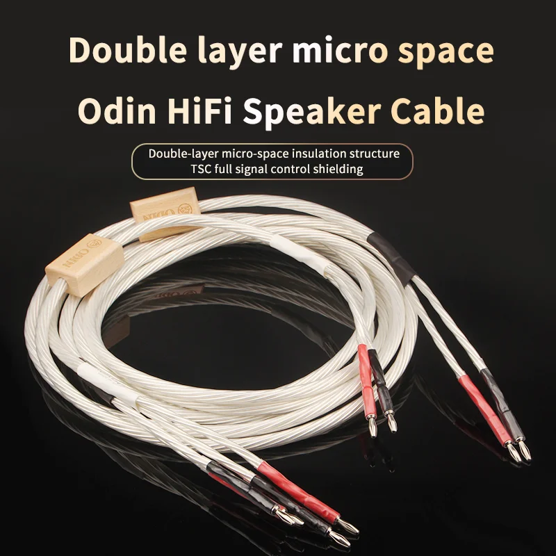 Grey Knight Odin Hi-Fi Sterling Silver Hifi Speaker Cable Biwire Speaker Cable Terminale A Banana Altoparlante Placcato Argento 100%