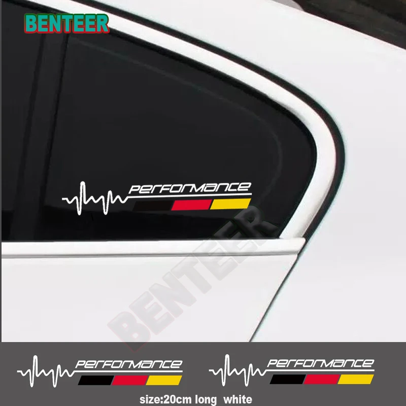 2Pcs Performance Car Windows Sticker Per Volkswagen Golf1 Golf2 Golf3 Golf4 Golf5 Golf6 Golf 7 Golf7.5 Mk4 Mk8 Gti R