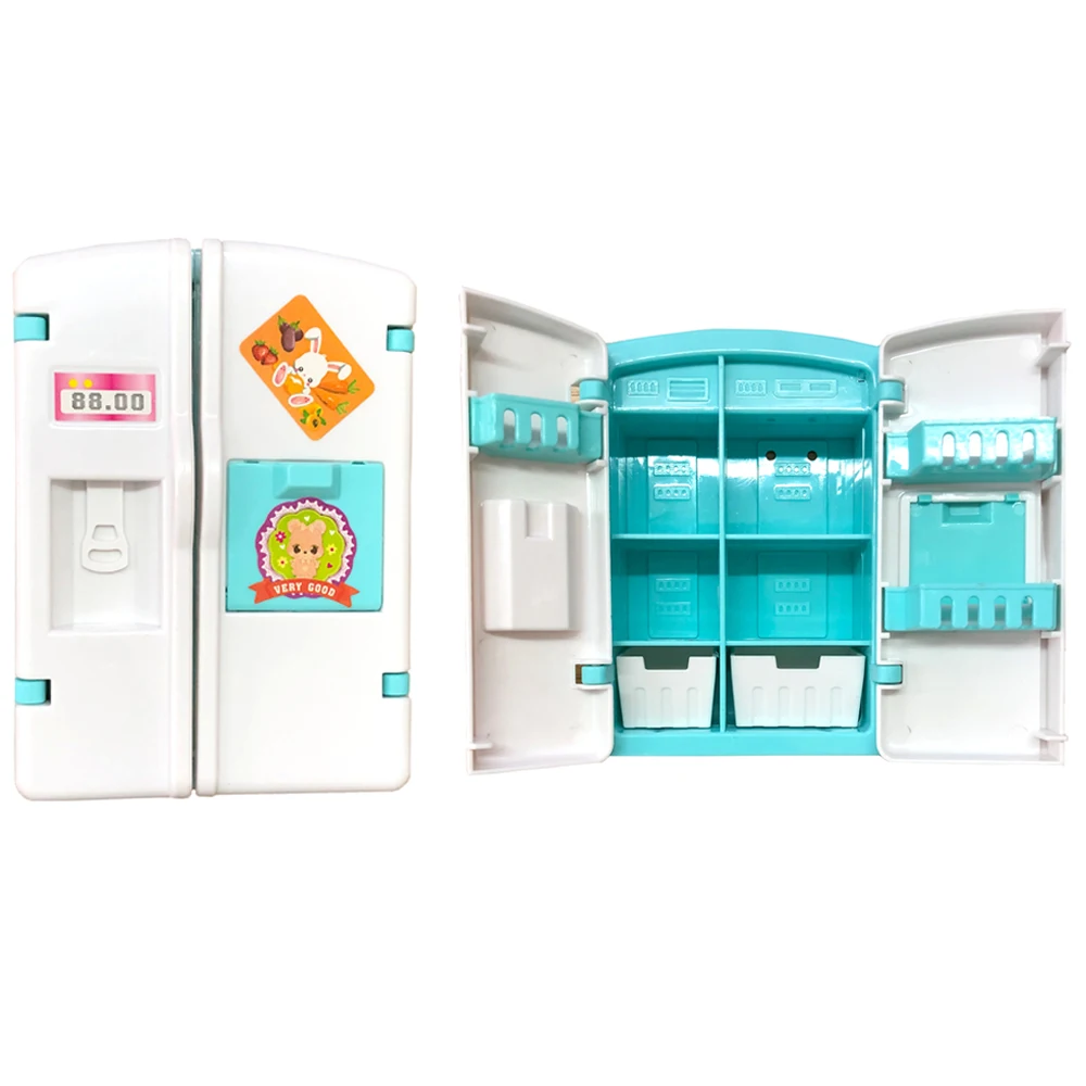 Nk 1 Pz Mini Doll Frigo Mobili Moda Frigorifero Da Cucina Per Accessori Barbie Per Kelly Doll Dream House Gioca Giocattoli