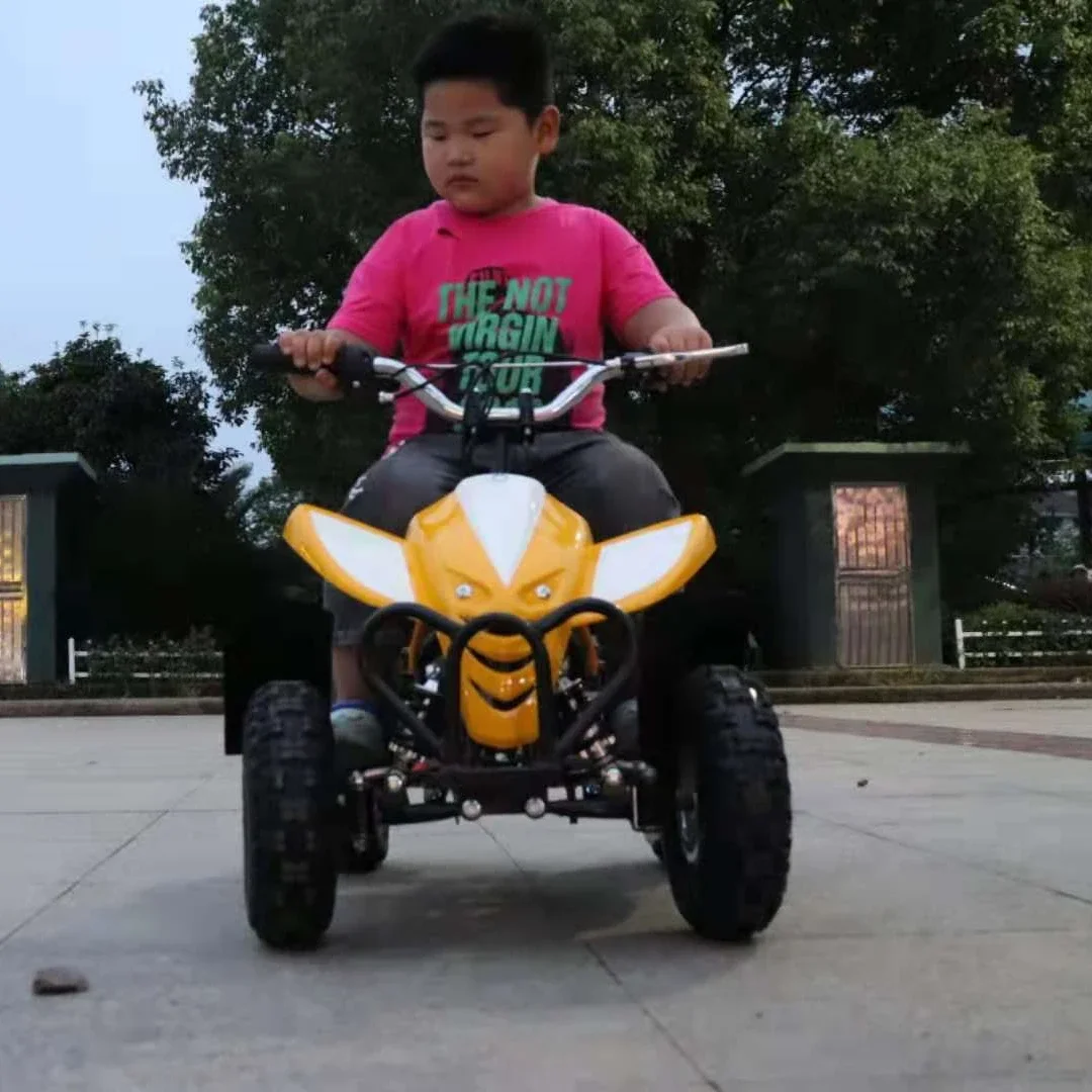 Buggy Da Spiaggia A Quattro Ruote Mini Quad A Benzina Atv 49Cc Per Bici Per Bambini, 2 Tempi A Quattro Ruote Mini Moto 50Cc Atv
