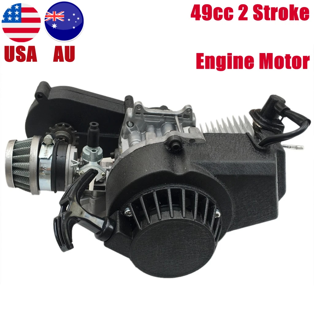49Cc Moto 2 Tempi Motore Motor & Carb Filtro Aria Scatola Ingranaggi Mini Dirt Bike Atv Quad Motore Mini Apollo