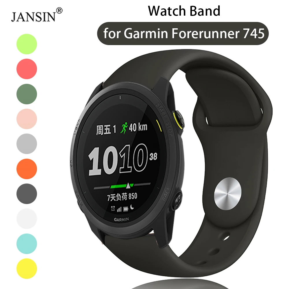 Cinturino In Silicone Per Garmin Forerunner 745 Cinturino Smartwatch Cinturino Per Garmin Forerunner 745 Accessori Per Bracciali Di Ricambio