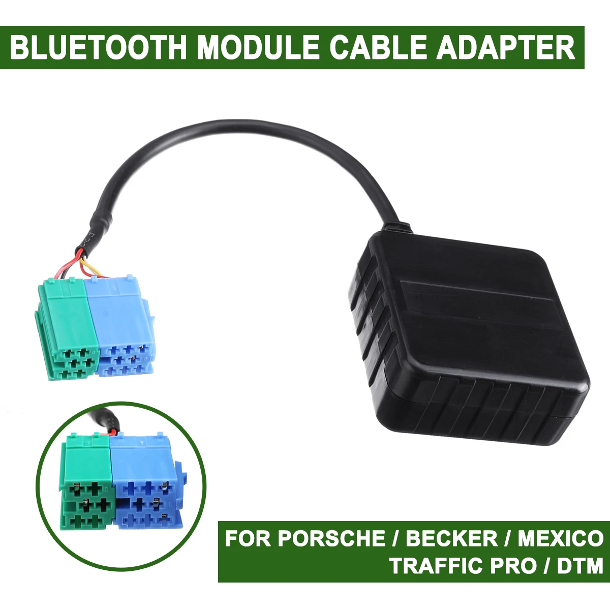 Hifi Audiofor Porsche Becker Messico Traffic Pro Dtm Per Auto Bluetooth 5.0 Modulo Aux Cavo Adattatore Radio Stereo