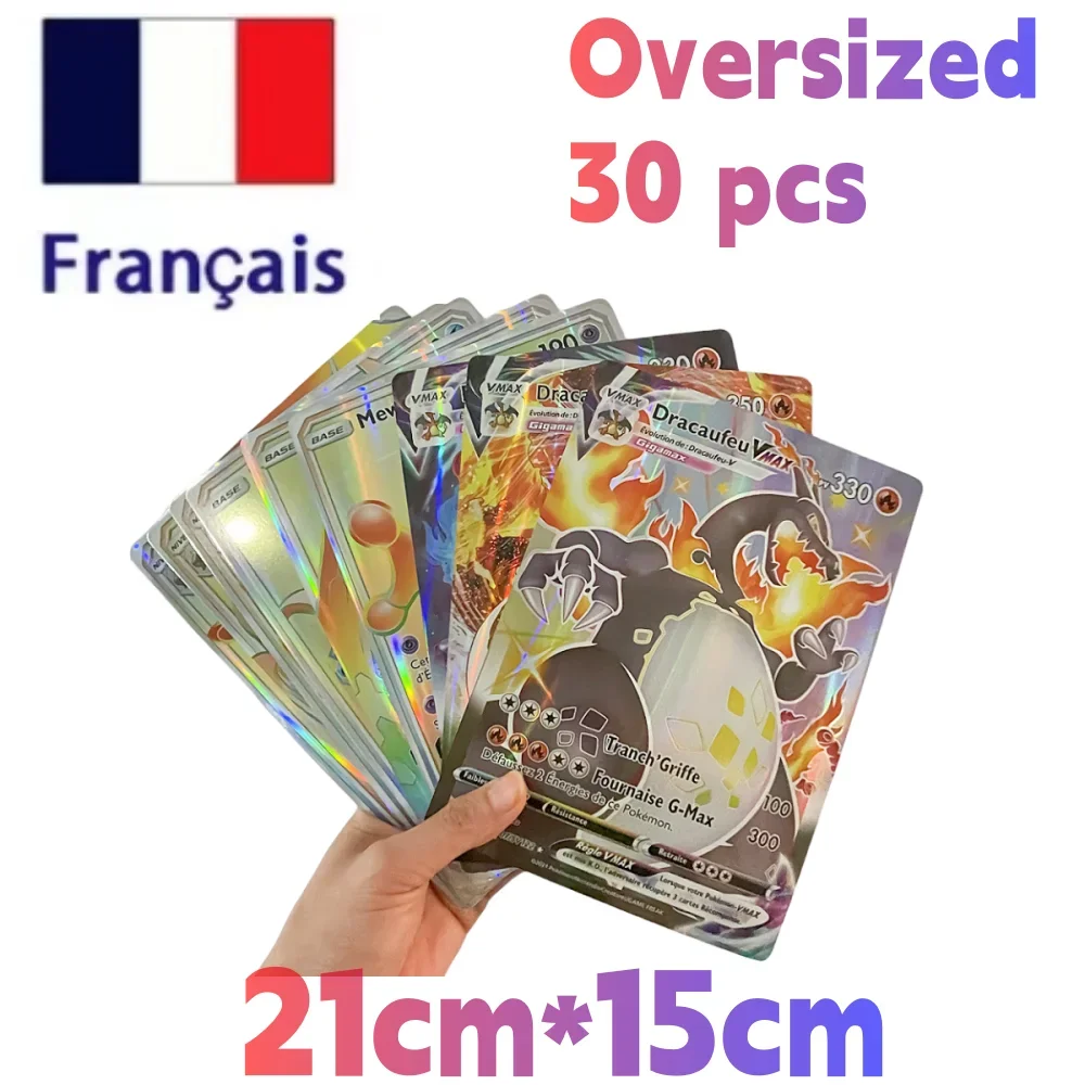 2024 Carte Pokemon Oversize 30 Pezzi Jumbo Letters Card Vmax Vstar Gx Arceus Pikachu Charizard Super Shiny Rare Card Regalo Di Compleanno