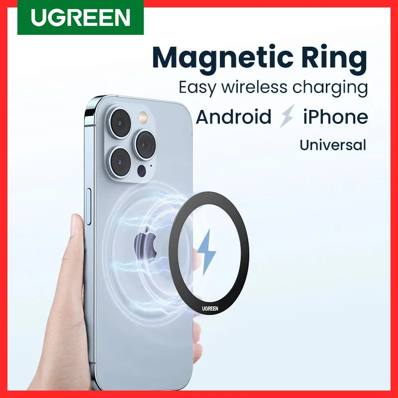 Anello Magnetico In Metallo Ugreen Per Magsafe Iphone 15 14 13 Pro Anelli Adesivi Per Telefoni Android Per Supporto Per Caricabatterie Wireless Magsaf