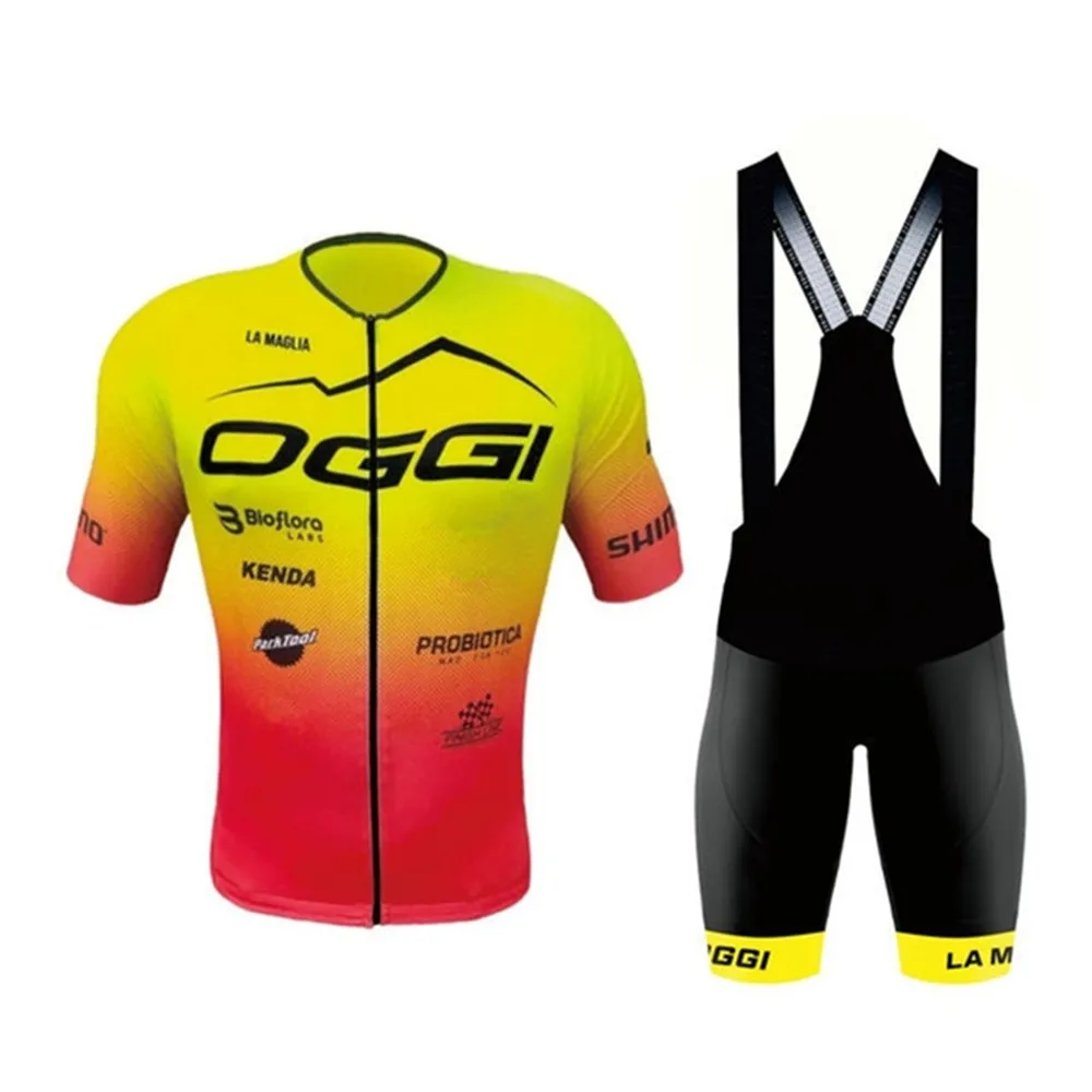 Oggi Cycling Team Racing Clothes Summer Manica Corta Triathlon Pants Maillot Ciclismo Hombre Road Leisure Riding Mtb Jersey