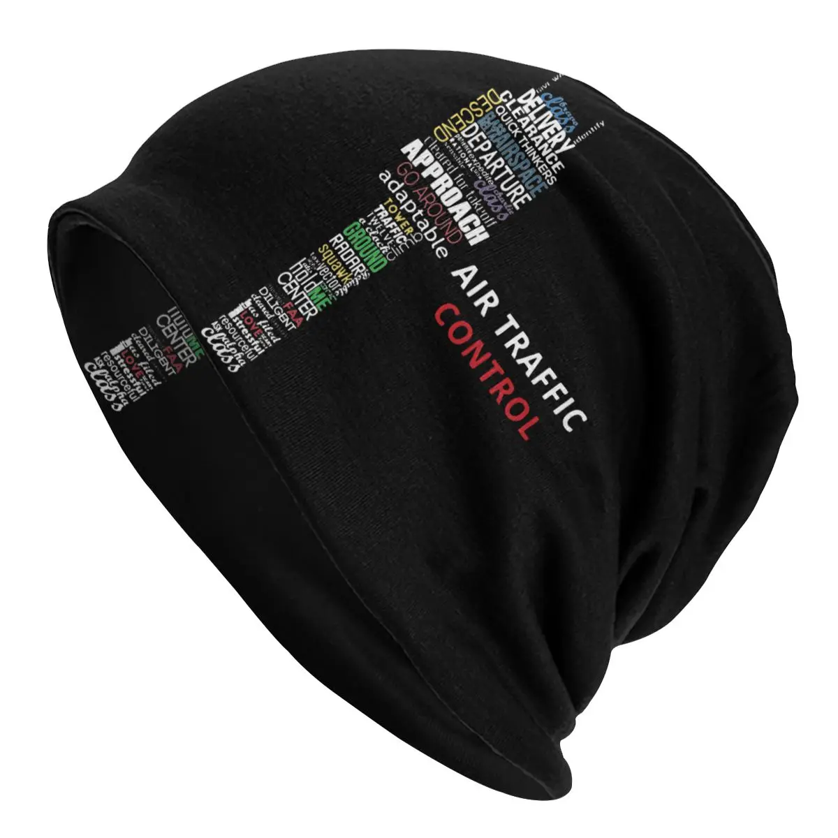 Air Traffic Controller Bonnet Hat Pilot Airplane Aviation Plane Fighter Knit Hat Street Skullies Beanies Hat Warm Dual-Use Cap