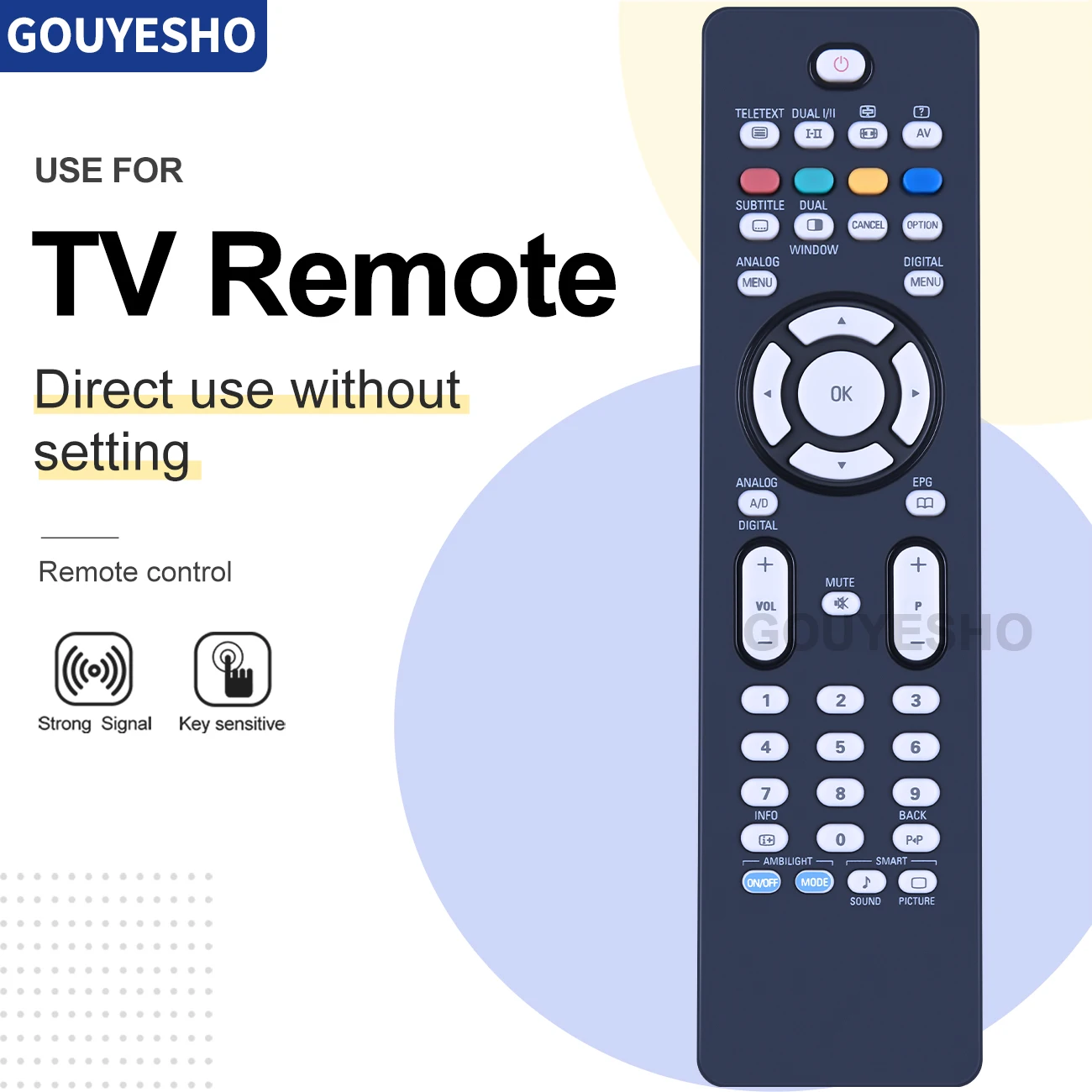 Nuovo Telecomando Per Philips Rc2034312 , Rc2034312/01 Ambilight