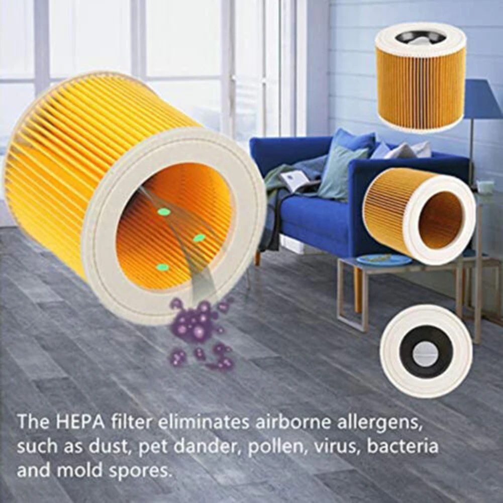 Filtro A Cartuccia Per Karcher Wd Wd2 Serie Wd3 Wet Dry Vac Filtro Per Aspirapolvere Dust Muslimah