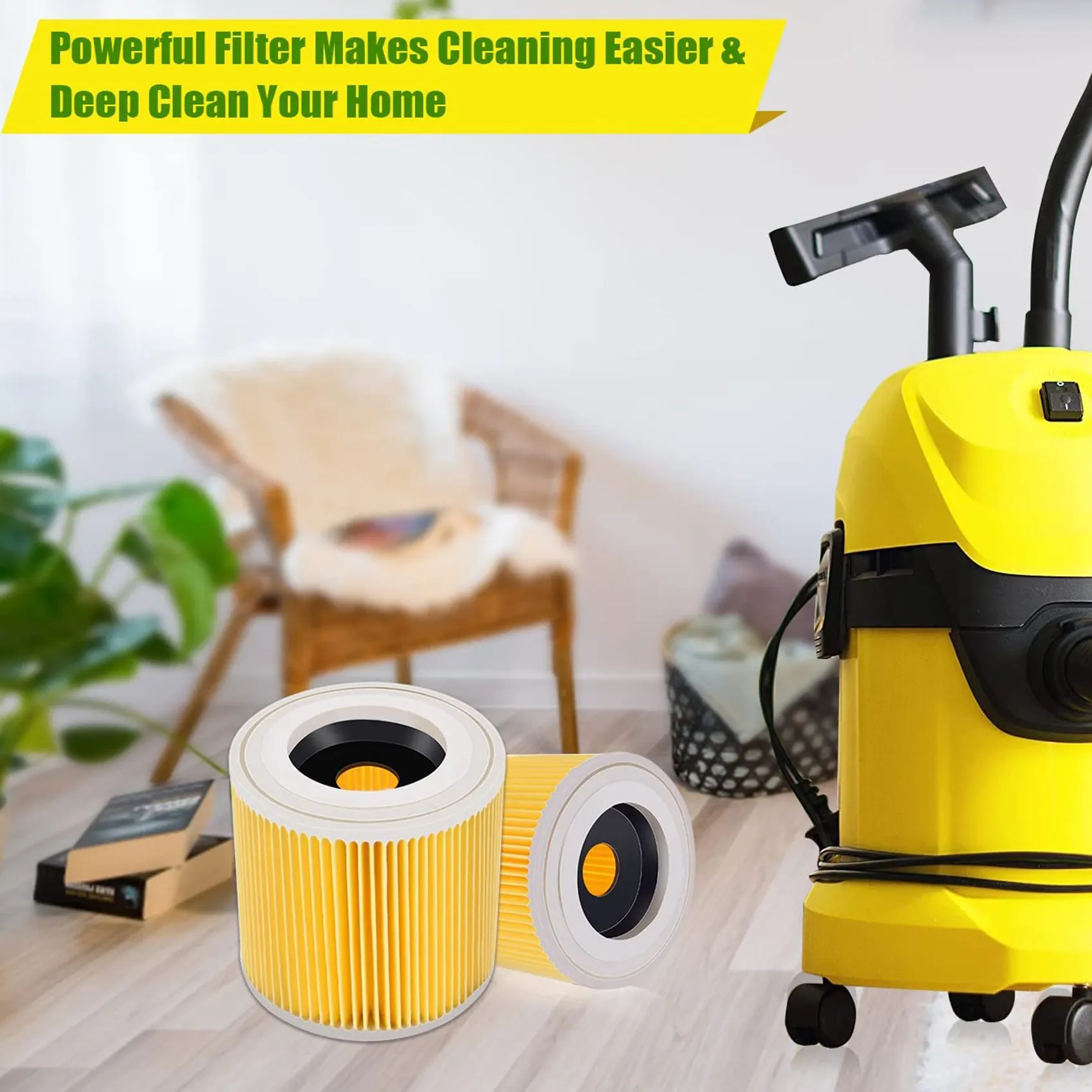 Filtro A Cartuccia Per Karcher Wd3 Premium Wd2 Wd3 Wd3P Wd3 Mv2 Mv3 Filtro Di Ricambio Per Aspirapolvere Karcher