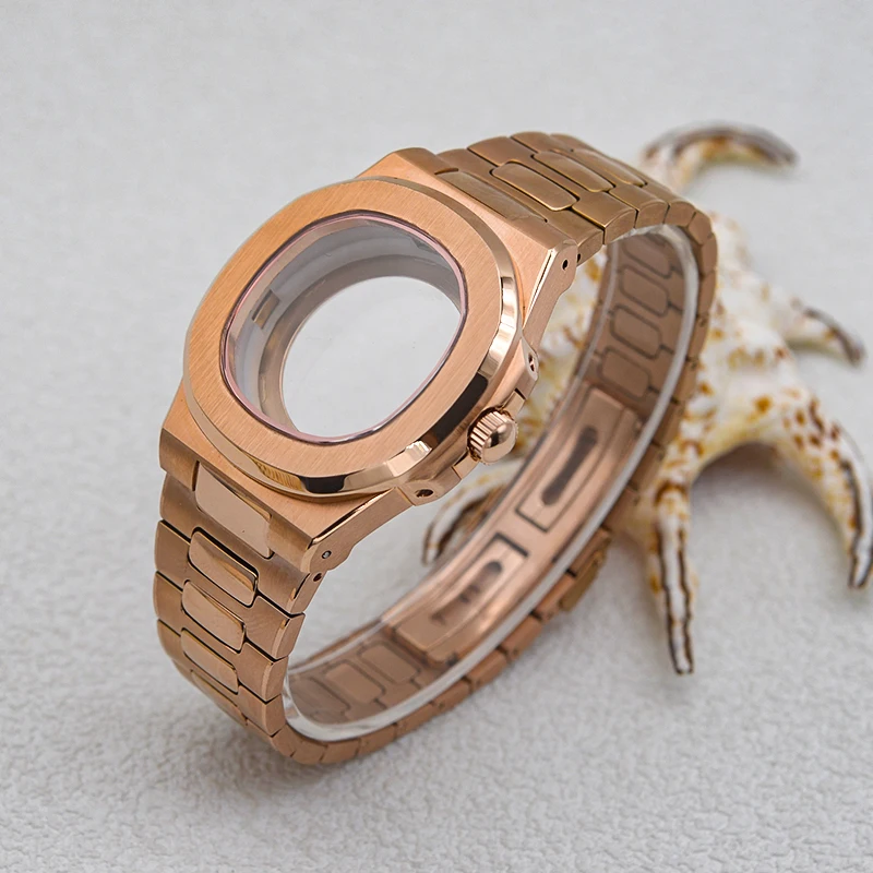 Nautilus Cassa Dell'Orologio Misura Seiko Nh35 Nh36 7002 7 S26 4 R35 Giappone Movimento Automatico Cinturino Dell'Orologio In Acciaio Inossidabile 20A