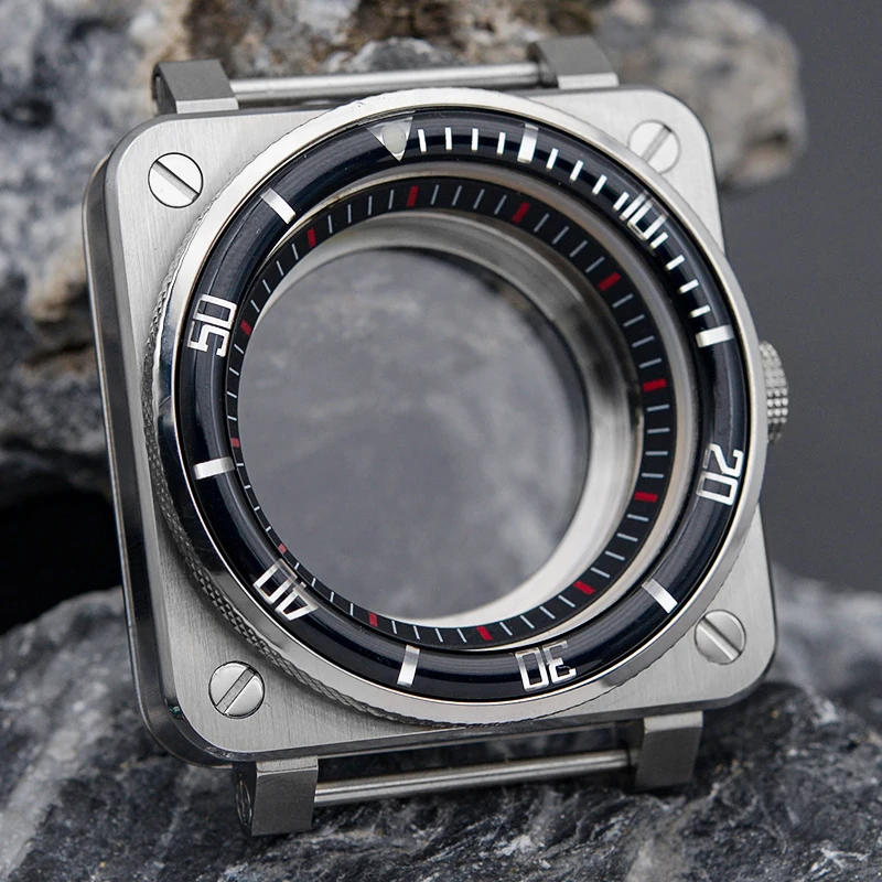 Nh35 Custodie Quadrate Seiko Custodie 7 S26 Manecilla In Acciaio Inossidabile Sostituisci Custodie Per Nh36 4 R35 7 S26 Movimento Orologio Custodie Pe