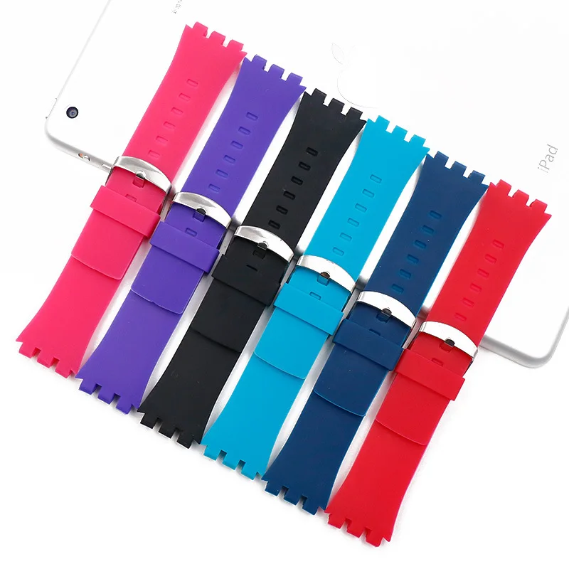 Cinturino Per Orologio In Silicone Da 24Mm Per Swatch Touch Surb100 Surw100 Bracciale Di Ricambio Uomo Donna Cinturino Sportivo Accessori Per Orologi