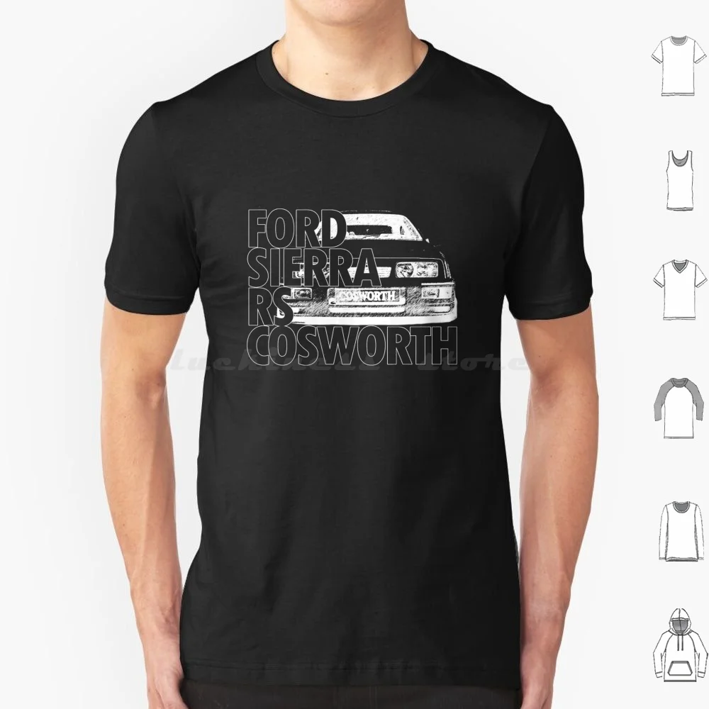 Sierra Rs Cosworth 76-Maglietta Unisex Taglia Grande 100% Cotone Sierra Rs Cosworth 76