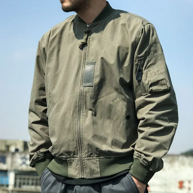 Primavera Autunno Designer Jacket 2022 Retro Military Baseball Shirt Abbigliamento Estetico Air Force One Trapuntato Bomber Army Jacket Men