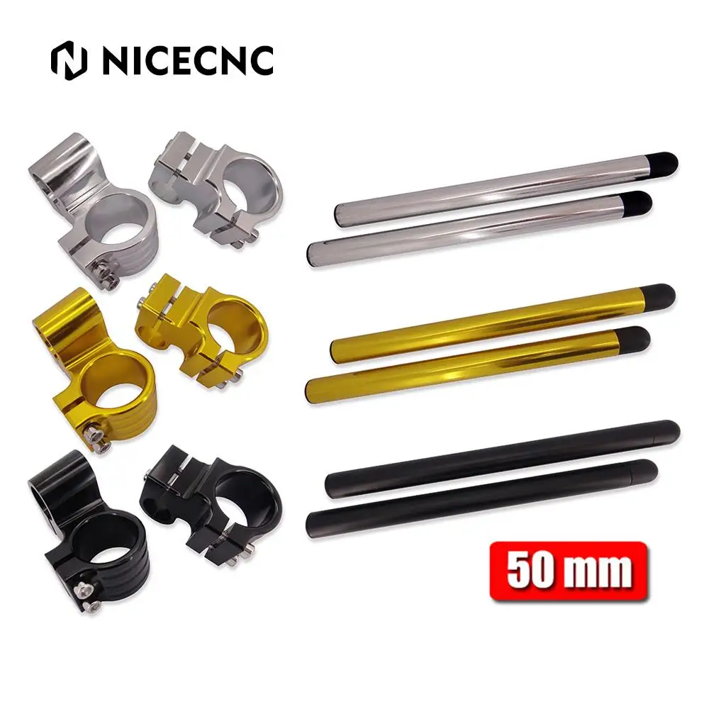 50Mm Clip On Manubrio Riser 1 ''Per Triumph Daytona 675 2006-2012 Daytona 675R 2011-2012 Velocità Triple 2005 2006 Yamaha R1 R6