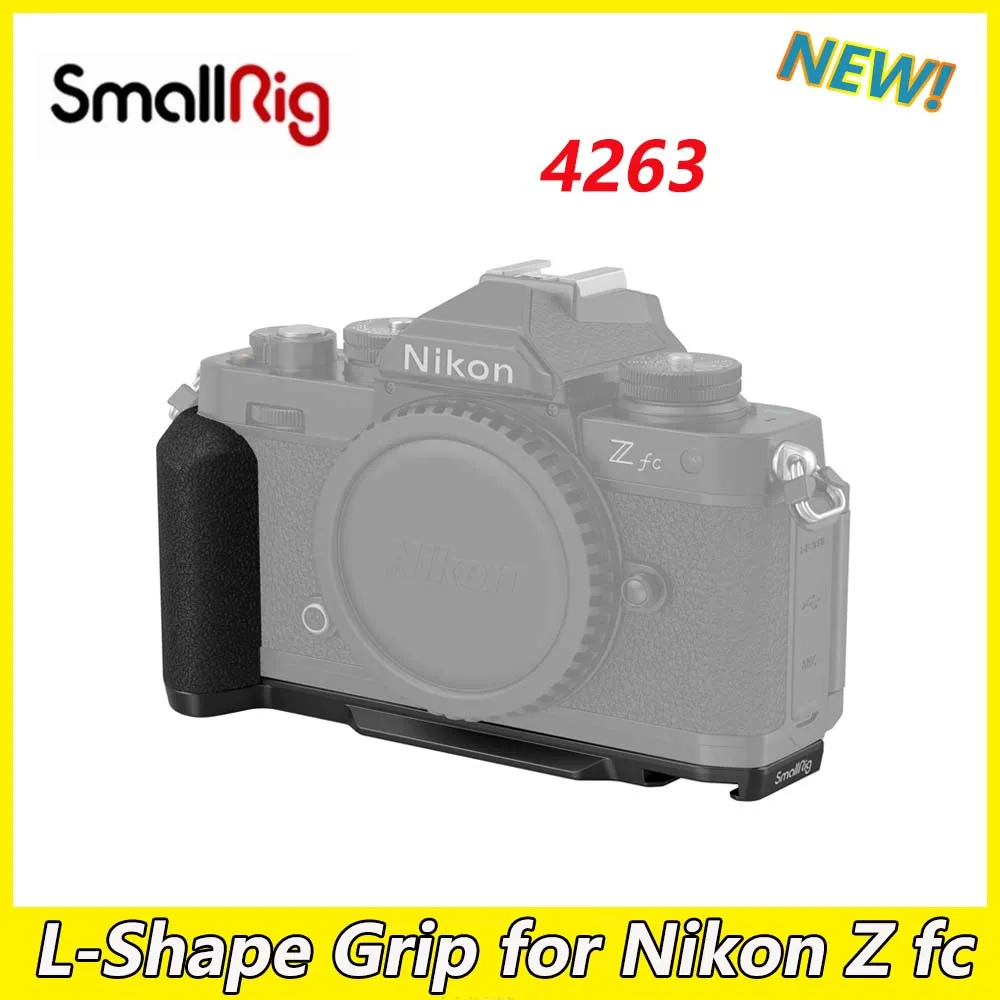 Smallrig L-Shape Grip Per Nikon Z Fc Black L-Bracket W 1/4 "-20 Foro Filettato Piastra A Sgancio Rapido Per Scarpe Fredde Per Arca