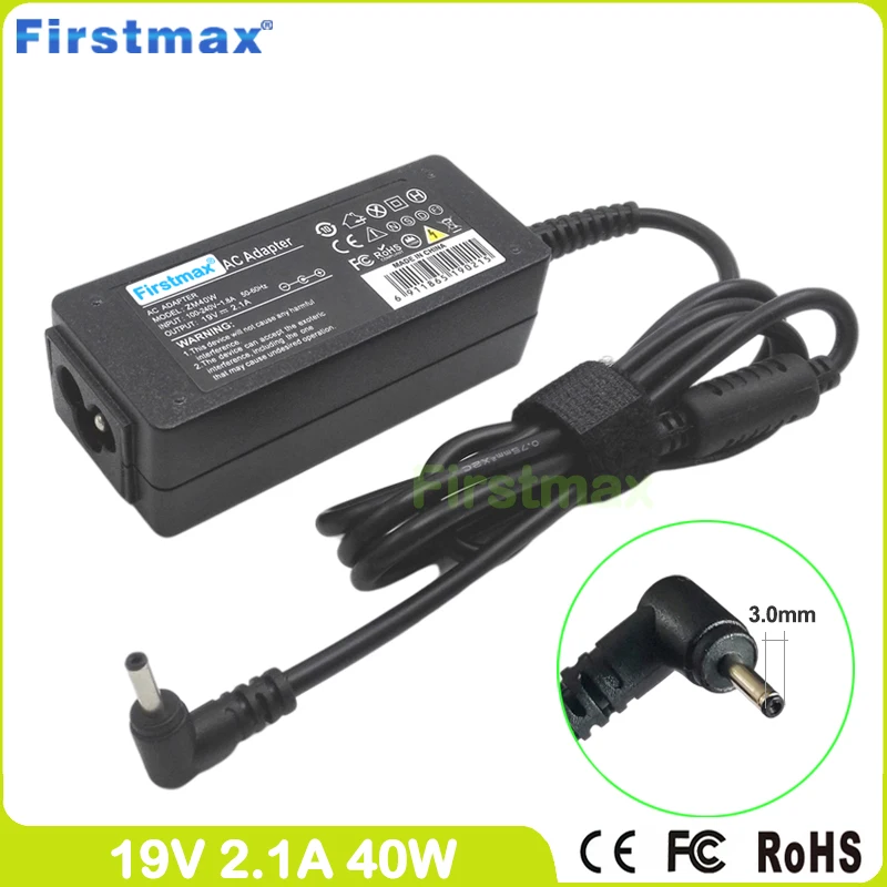 Caricabatterie Per Laptop Con Adattatore Di Alimentazione Ca 19V 2.1A 40W Per Samsung Chromebook Xe500C12 Xe500C21 Xe550C22 Series 7 Slate Xe700T1A