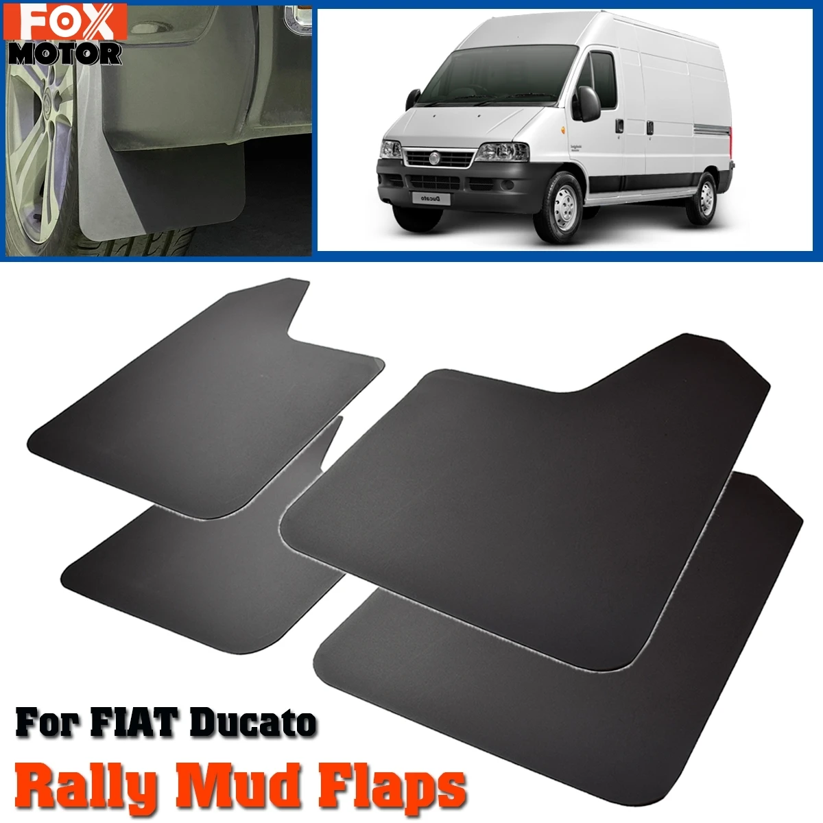 4Pcs Mud Flaps Paraspruzzi Paraspruzzi Parafanghi Anteriore Posteriore Per Fiat Ducato Citroen Jumper Relè Peugeot Boxer Di Ram Promaster