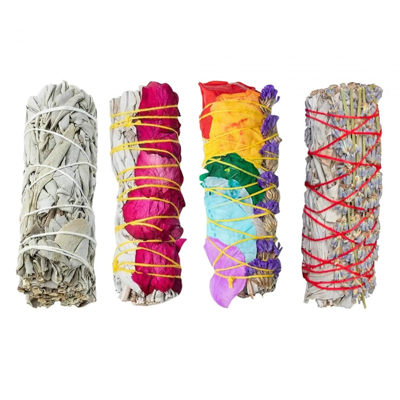 White Sage Smudge Sticks White Sage Fragrante Premium Smudge Kit Per La Pulizia Della Casa Meditazione Benedizione New Home Yoga