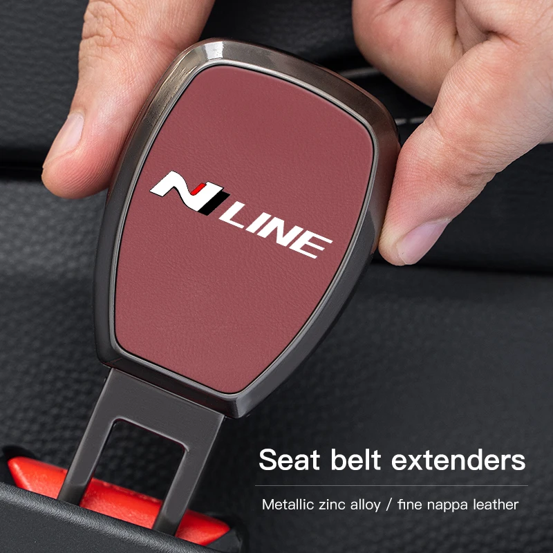 Car New Seat Belt Clip Extender Safety Belt Lock Buckle Plug Per N Line Hyundai I10 Azera I30 Kona I40 Ix20 I20 Ix35 Gdi
