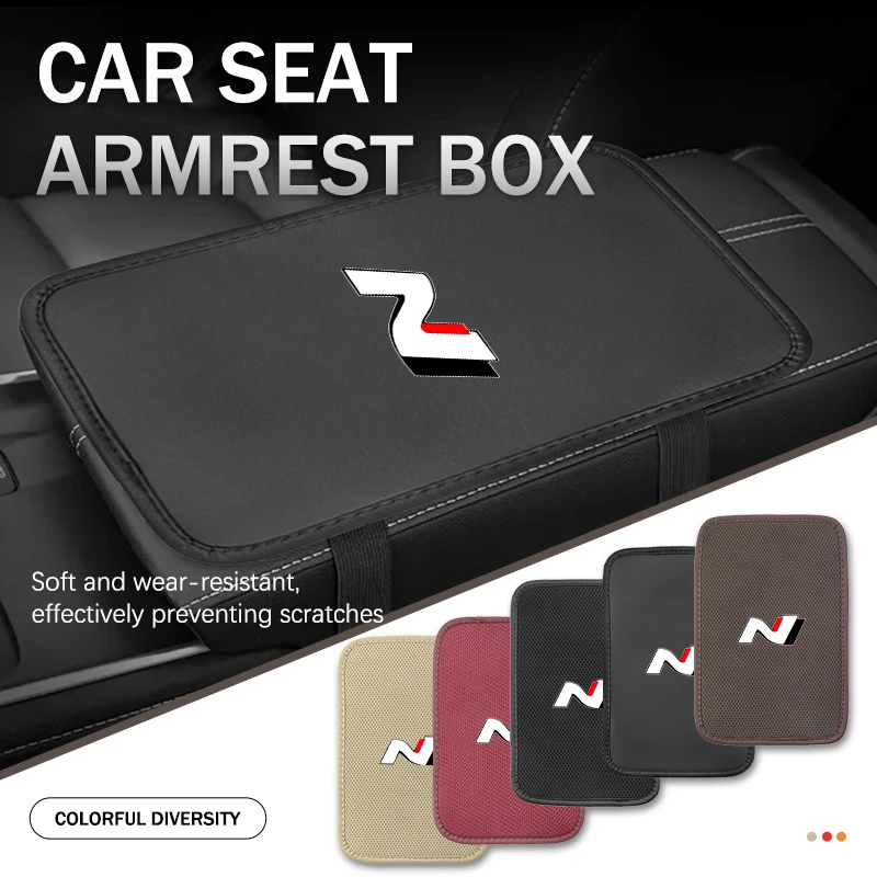 Bracciolo Auto Box Pad Traspirante Seta Ghiaccio Bracciolo Centrale Box Per Hyundai N Line Tuscon Nx4 I20 I30 I10 Sonata Elantra