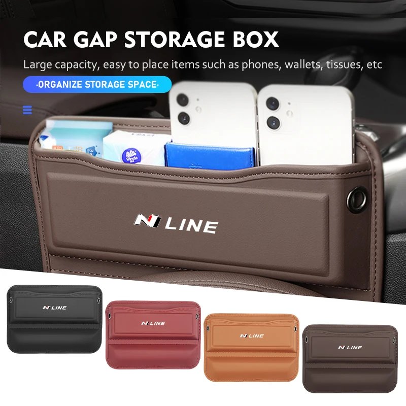 Seggiolino Auto Gap Storage Box Portabicchieri Accessori Interni Per Hyundai N Line Tuscon Nx4 I20 I30 I10 Sonata Elantra