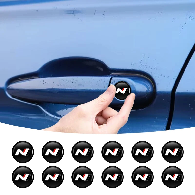 Car Door Lock Keyhole Cover Protettiva Sticker Key Hole Decalcomanie Per Hyundai N Line Performance I20 Ix35 I30 Sonata Elantra Velost