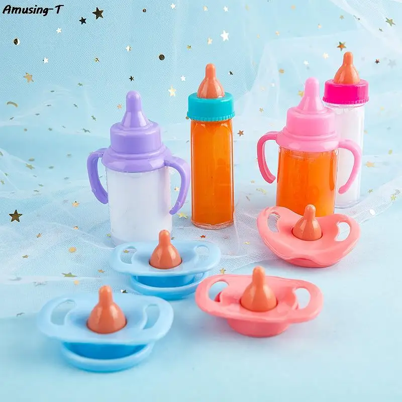 Fit 18 Pollici Baby New Born American Doll Accessori Ragazza Magic Milk Bottle Ciuccio Juice Bottle Doll Comfort Toy For Baby Gift