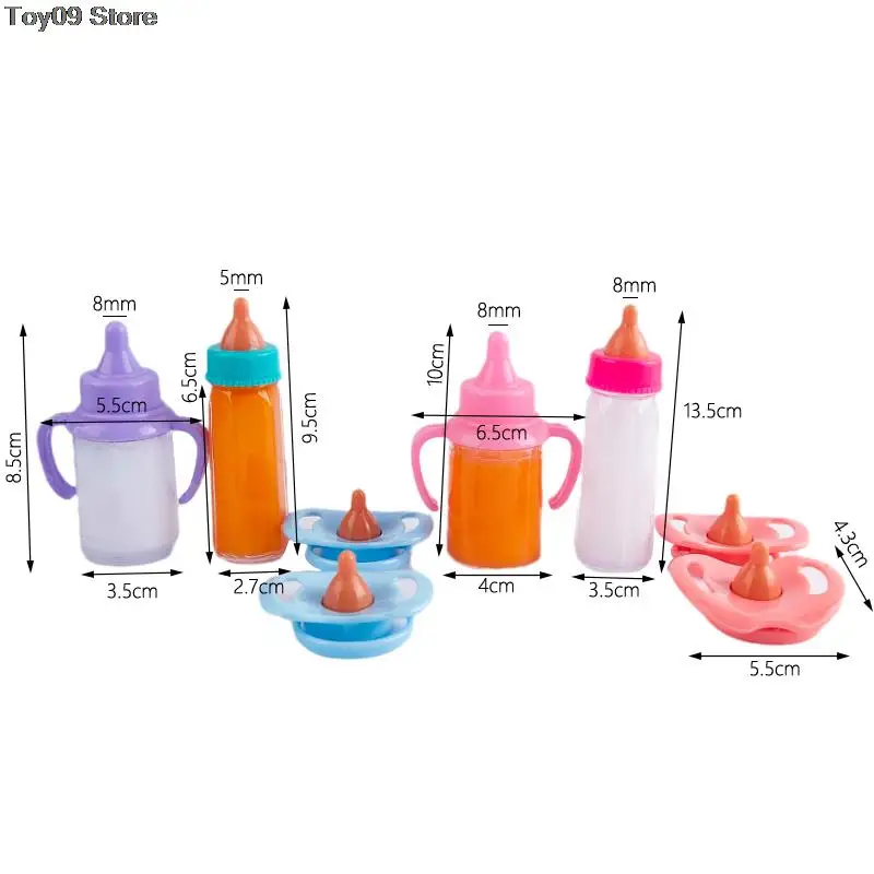 Fit 18 Pollici Baby New Born American Doll Accessori Ragazza Magic Milk Bottle Ciuccio Juice Bottle Doll Comfort Toy For Baby Gift