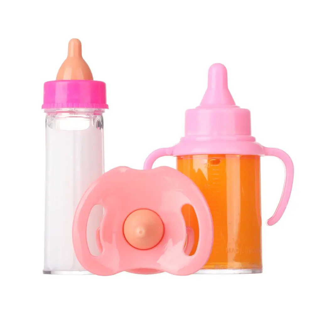Fit 18 Pollici Baby New Born American Doll Accessori Ragazza Magic Milk Bottle Ciuccio Juice Bottle Doll Comfort Toy For Baby Gift