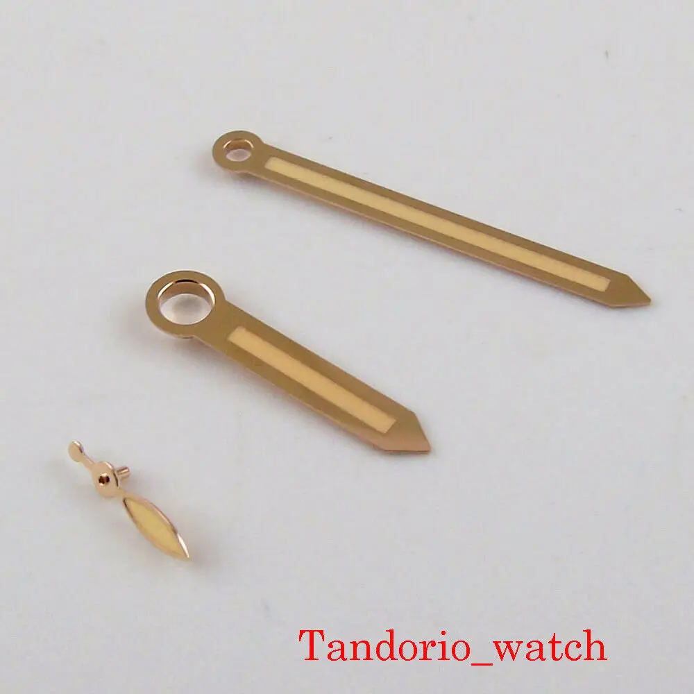 Misura Per Eta 6497 6498 St 3600 3620 Movimento A Carica Manuale Lancette Dell'Orologio Placcate In Oro Rosa