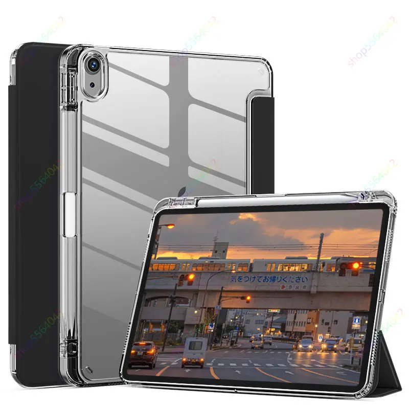 2023 Nuova Custodia Per Ipad Per Ipad Pro 12.9 Pollici 6Th/5Th/4Th Generation Ipad Air 5 Air 4 10.9 ''Cover Trasparente Con Portamatite