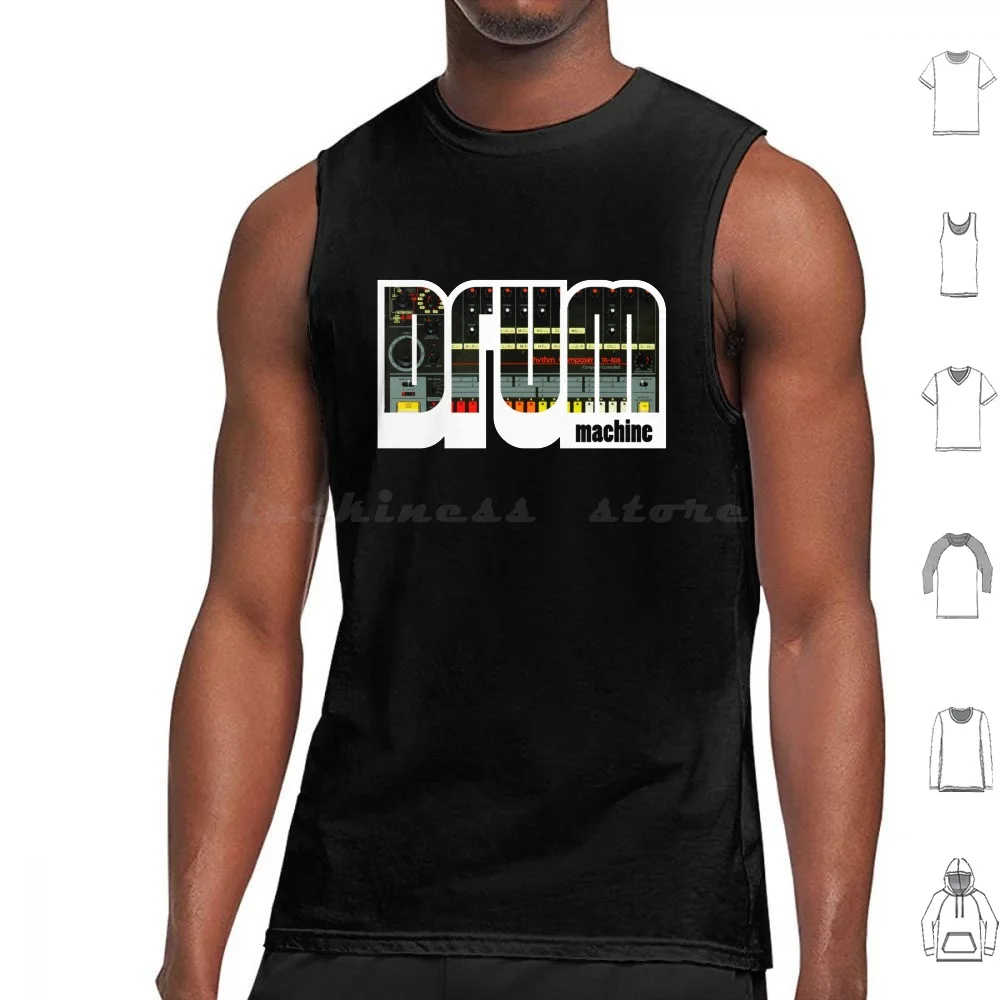 Drum Machine Tr-808 Canotte Gilet Senza Maniche Roland Tr 808 808 909 303 Drum Machine Acid House Acid Techno Edm Dj Music